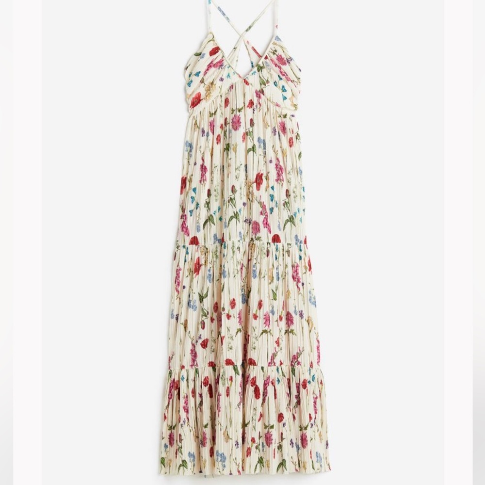 H&M Pleated Maxi Dress